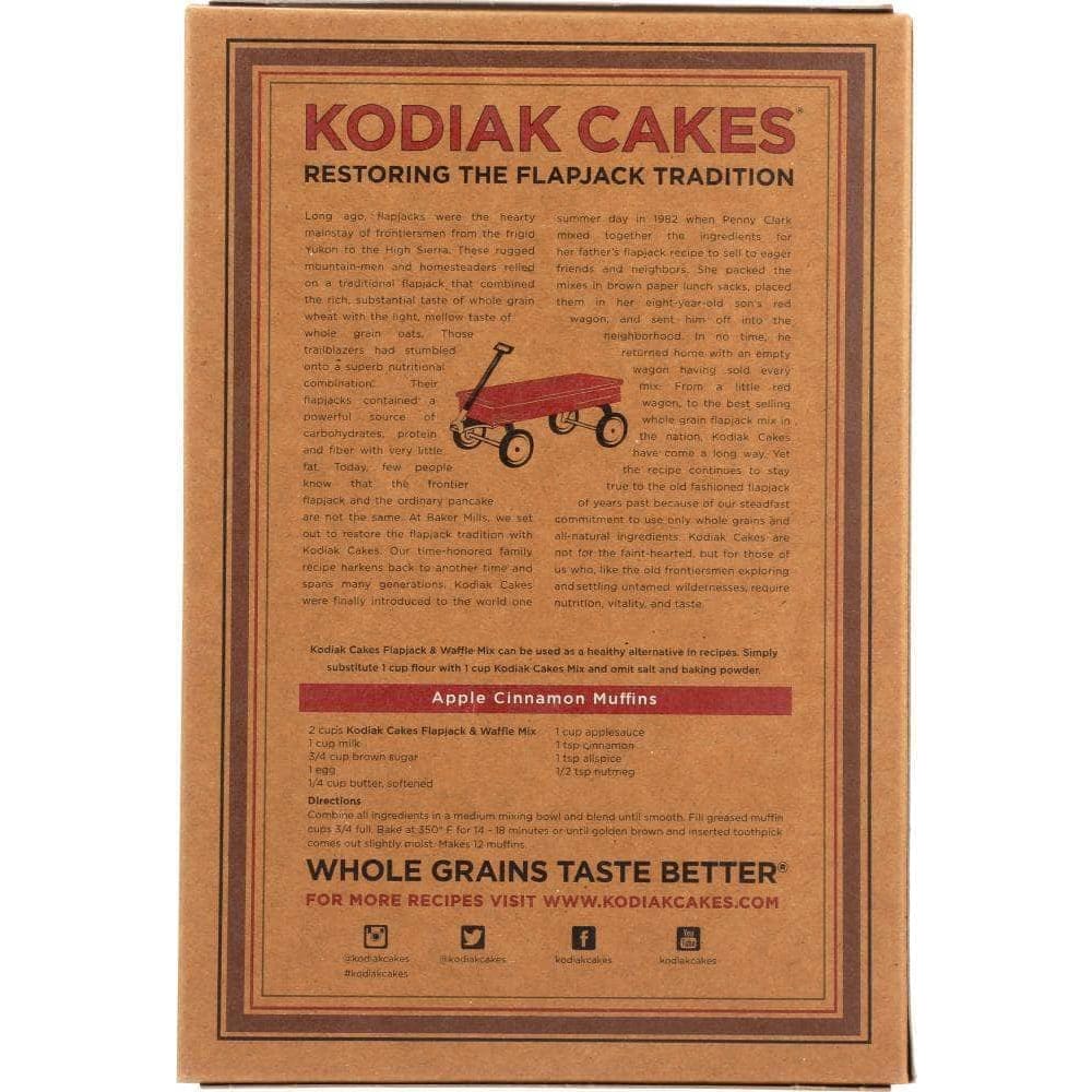 Kodiak Cakes Kodiak Cakes Frontier Flapjack and Waffle Mix Whole Wheat Oat & Honey, 24 oz