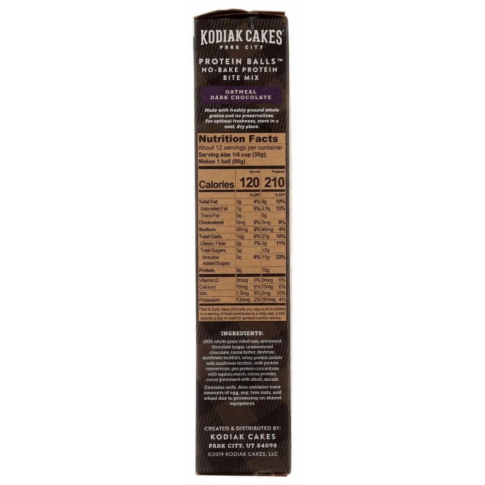 KODIAK Kodiak Dark Chocolate Oatmeal Protein Balls, 12.7 Oz