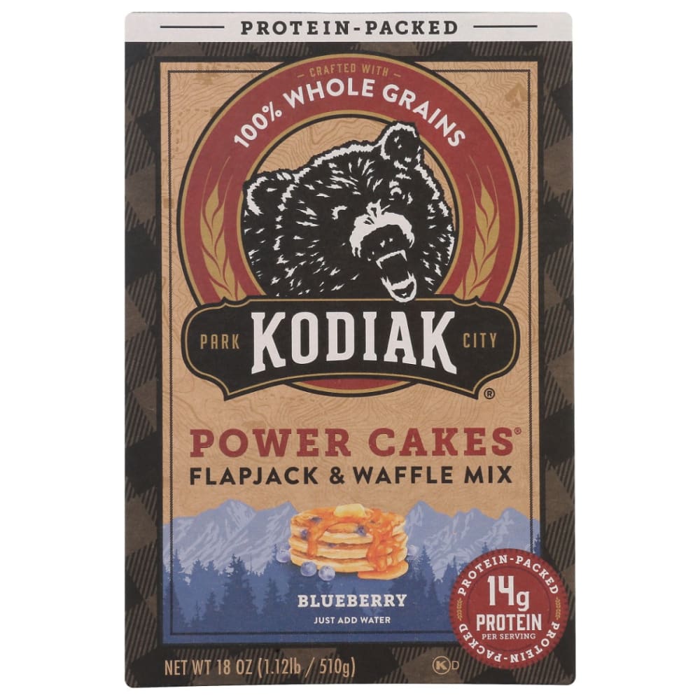 KODIAK: Flapjack Mix Blueberry 18 oz (Pack of 4) - KODIAK