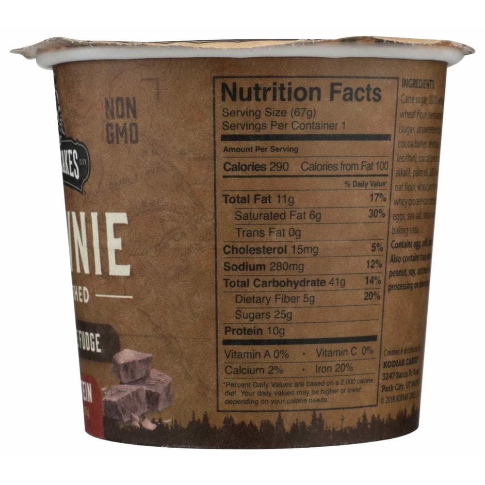 KODIAK Kodiak Mix Brownie Cup Choc Fdg, 2.36 Oz