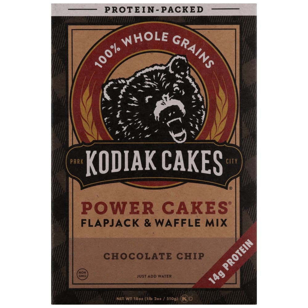 KODIAK: Mix Flpjck Pwr Choc Chip 18 oz (Pack of 4) - Breakfast > Breakfast Foods - Kodiak