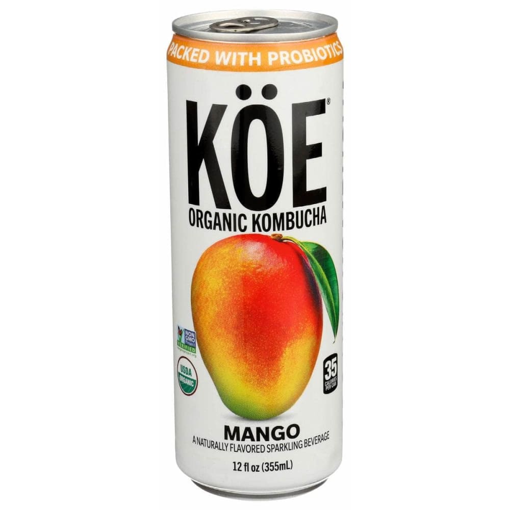 KOE Grocery > Beverages > Coffee, Tea & Hot Cocoa KOE Mango Kombucha, 12 fo