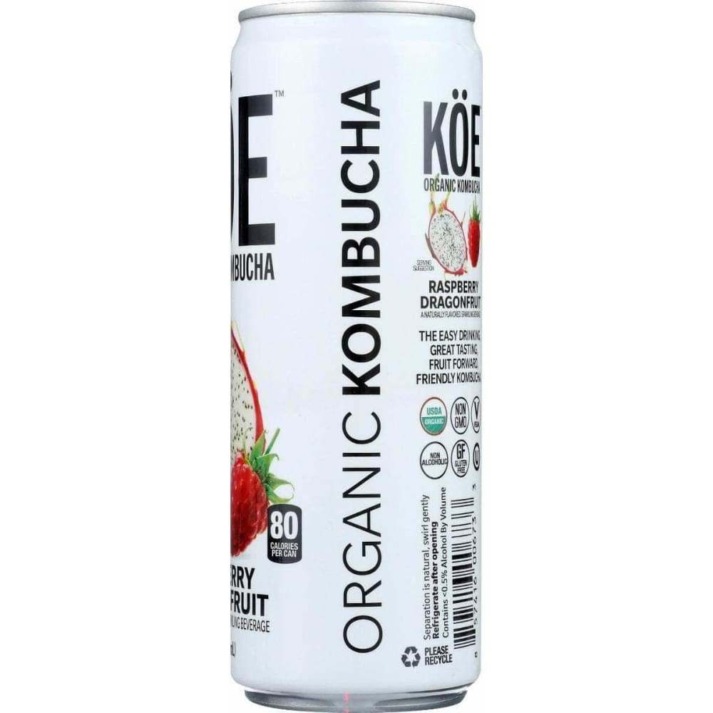 KOE Grocery > Beverages > Coffee, Tea & Hot Cocoa KOE Raspberry Dragonfruit Kombucha, 12 fo