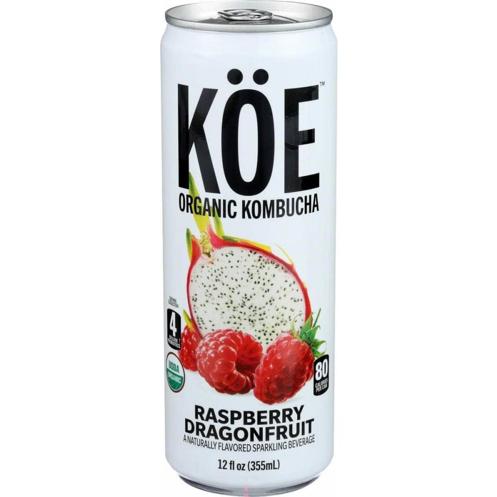 KOE Grocery > Beverages > Coffee, Tea & Hot Cocoa KOE Raspberry Dragonfruit Kombucha, 12 fo