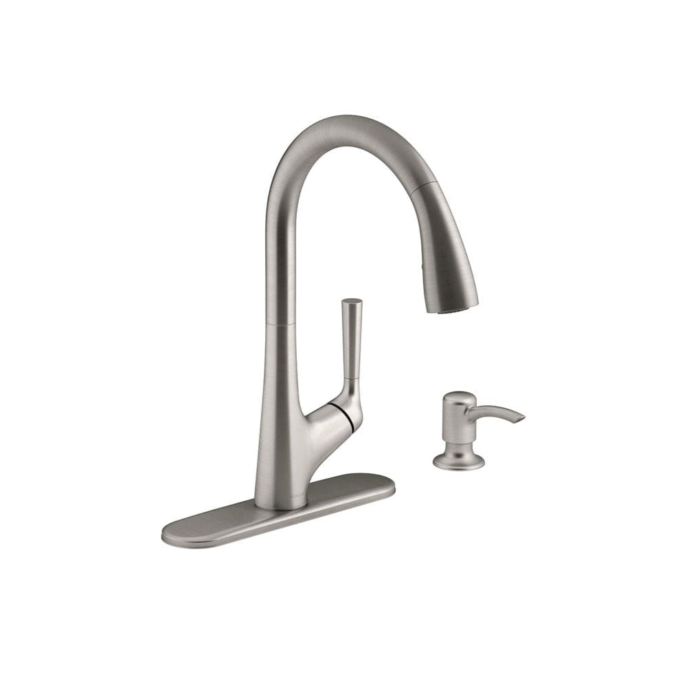 Kohler Malleco Touchless Pull-Down Kitchen Faucet With Soap/Lotion Dispenser - Kitchen - Kohler