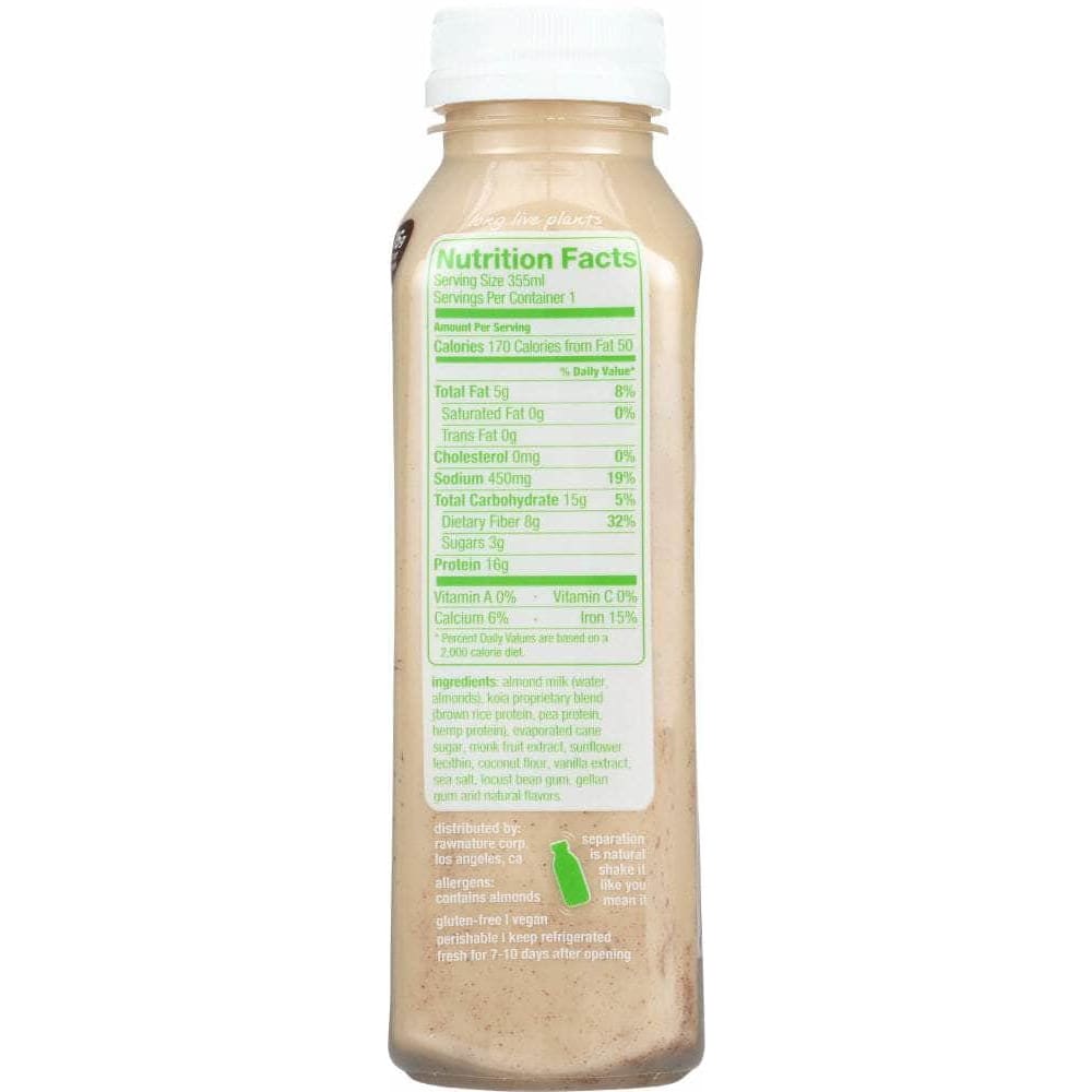 KOIA Grocery > Beverages > Energy Drinks KOIA:  Coconut Almond Plant-Powered Protein Drink, 12 oz