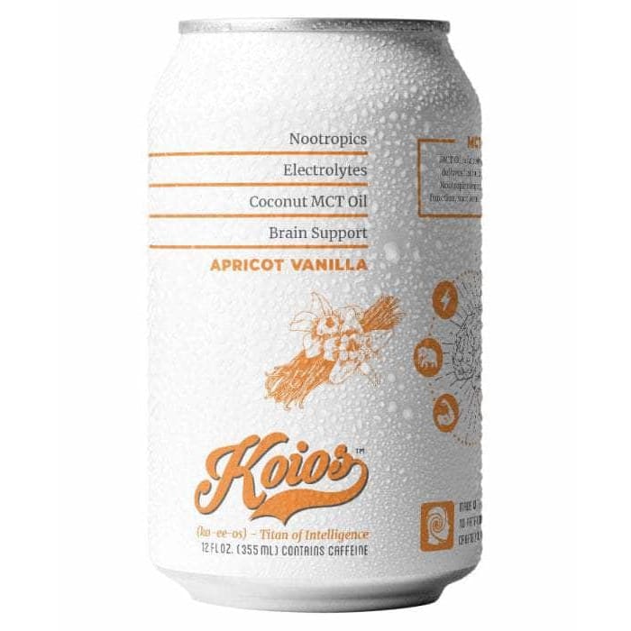 KOIOS Grocery > Beverages > Beverages KOIOS: Apricot Vanilla Sparkling Brain Energy, 12 fo