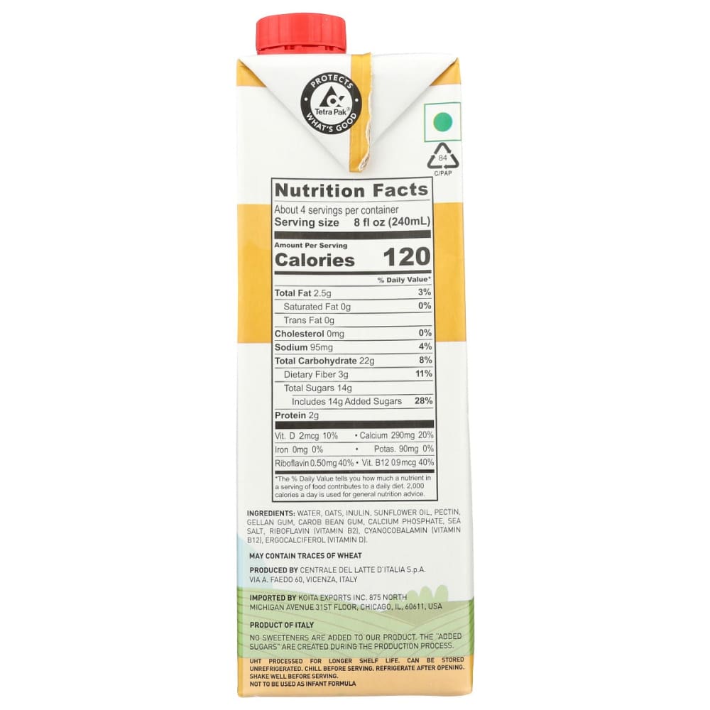 KOITA: Milk Oat 33.8 fo - Grocery > Dairy Dairy Substitutes and Eggs > Milk & Milk Substitutes - KOITA