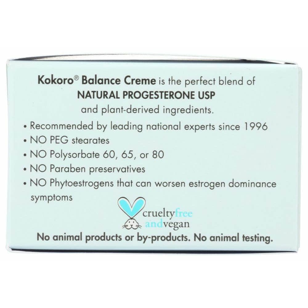 Kokoro Kokoro Balance Creme Natural Progesterone, 2 oz