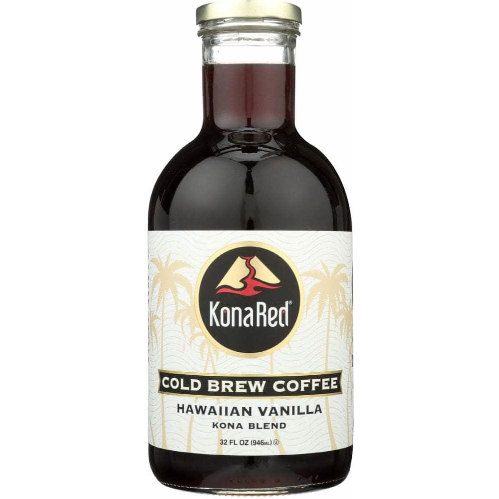 Konared Kona Red Cold Brew Coffee Hawaiian Vanilla, 32 oz