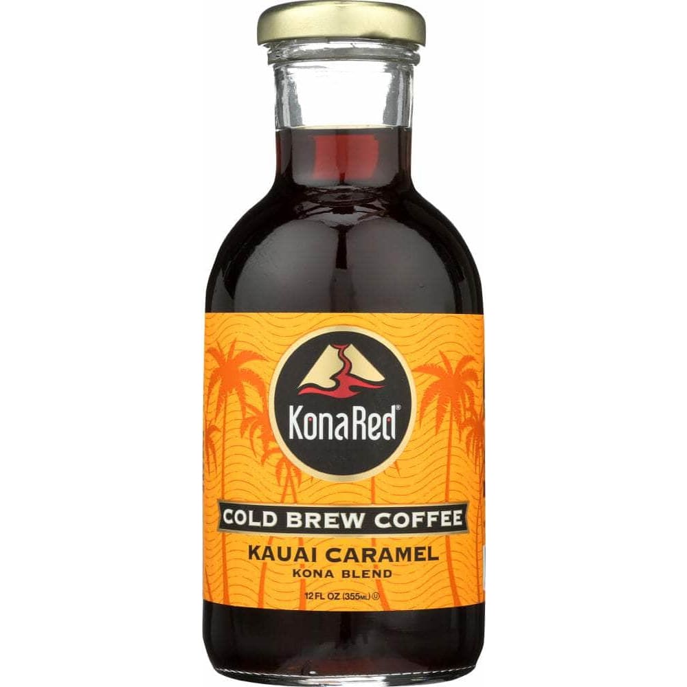 Konared Kona Red Cold Brew Coffee Kauai Caramel, 12 oz