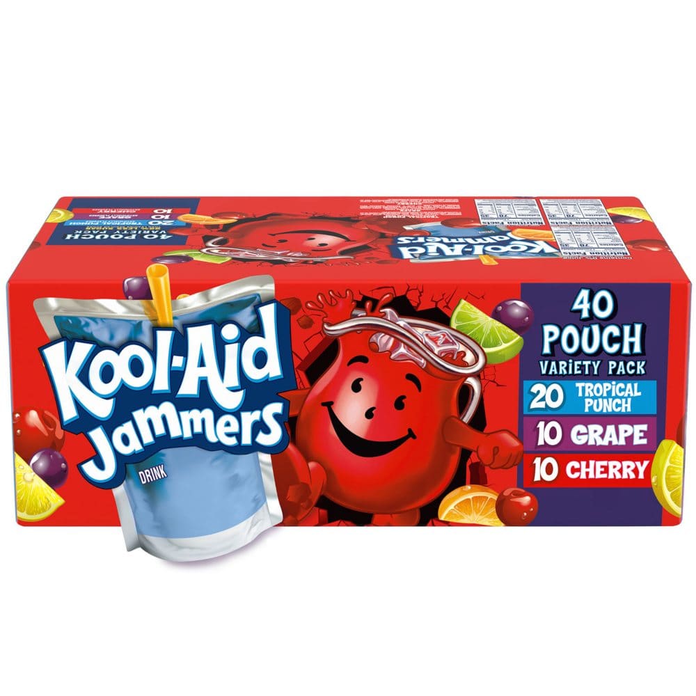 Kool Aid Jammers Kids Juice Variety Pack (6 fl. oz. 40 pk.) - Juice & Kids Drinks - Kool