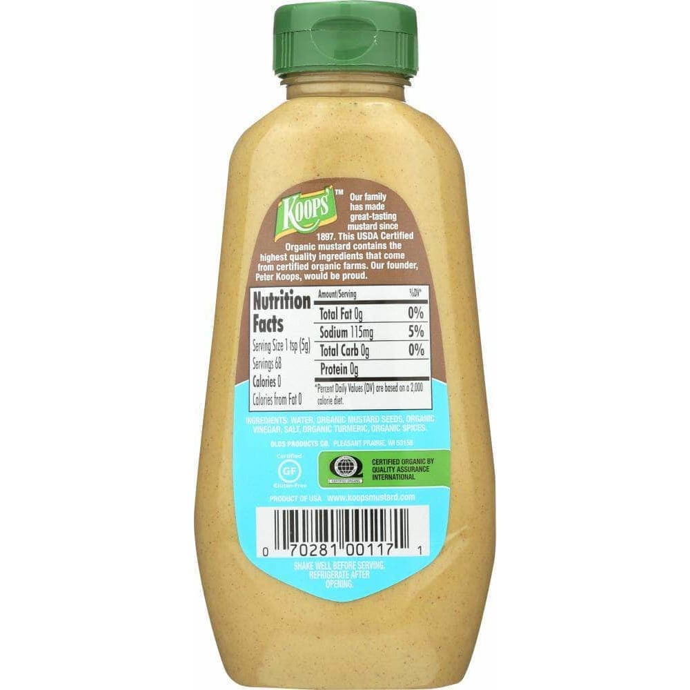 Koops Koops Organic Dijon Mustard, 12 oz