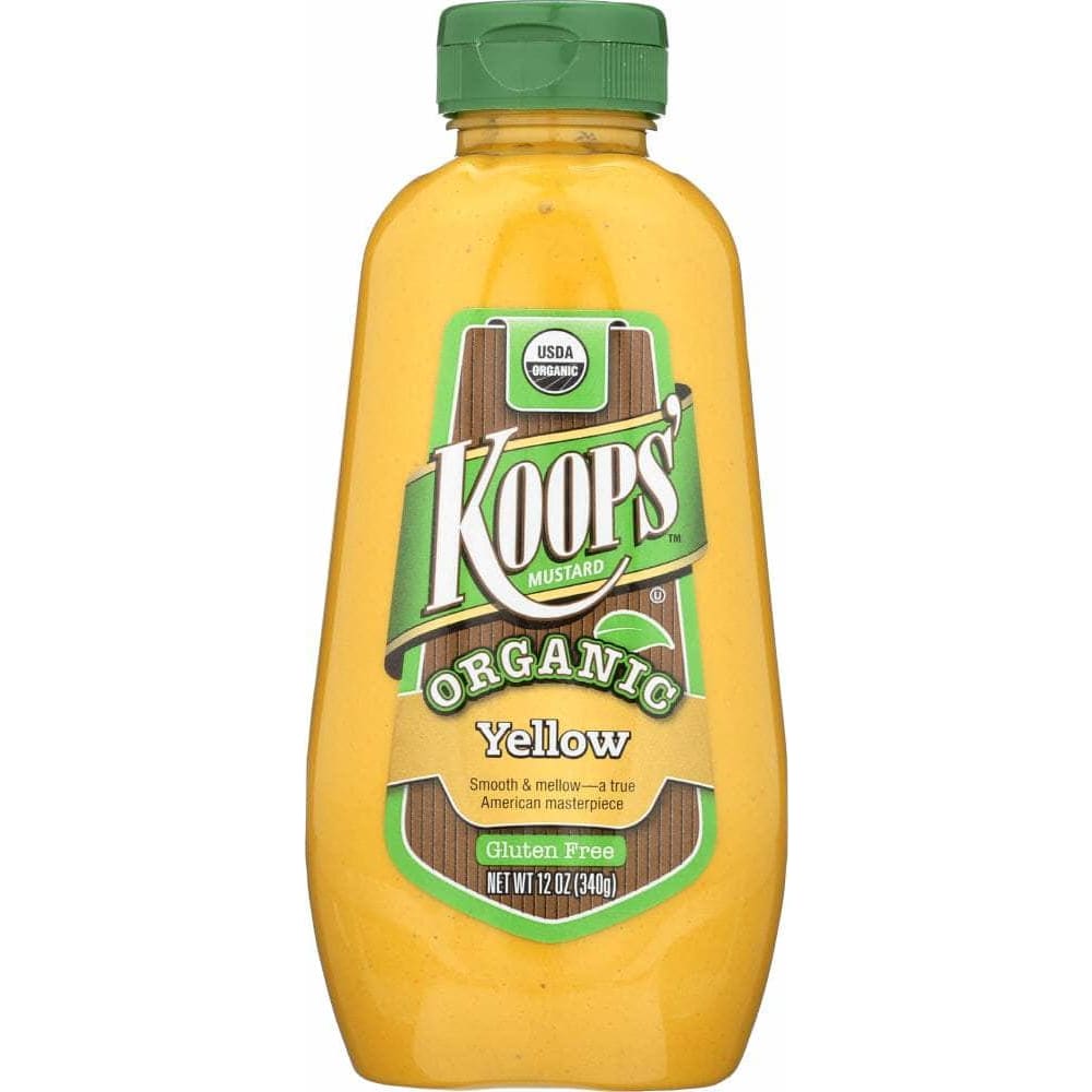 Koops Koops' Organic Yellow Mustard, 12 oz