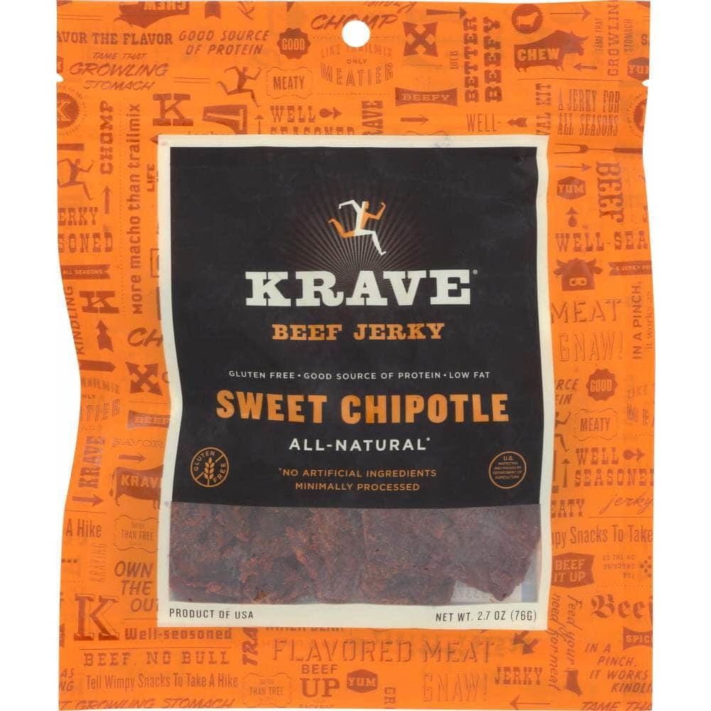 Krave Krave Beef Jerky Sweet Chipotle 2.7 Oz