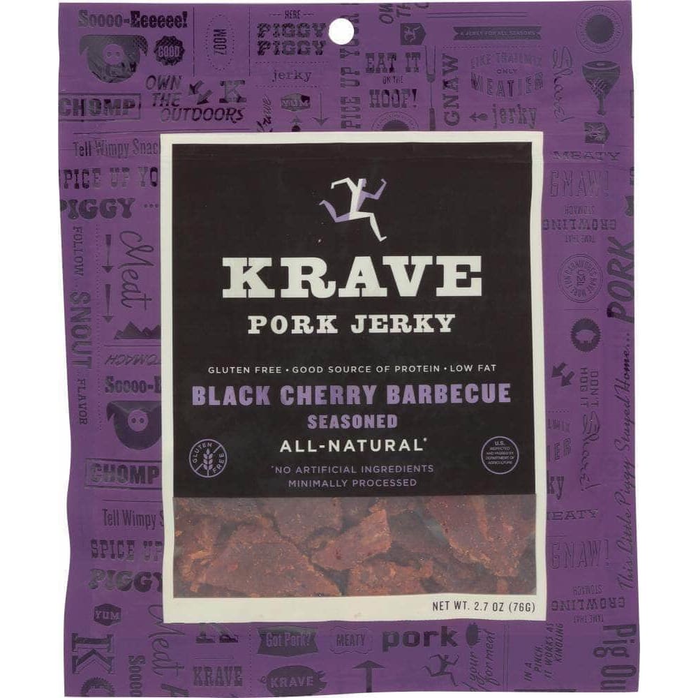 Krave Krave Pork Jerky Black Cherry Barbecue 2.7 Oz