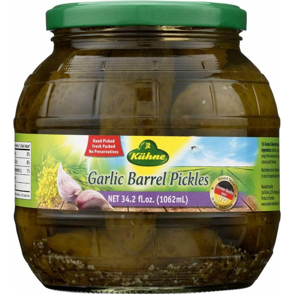 Kuhne Kuhne Garlic Barrel Pickles, 34.2 oz