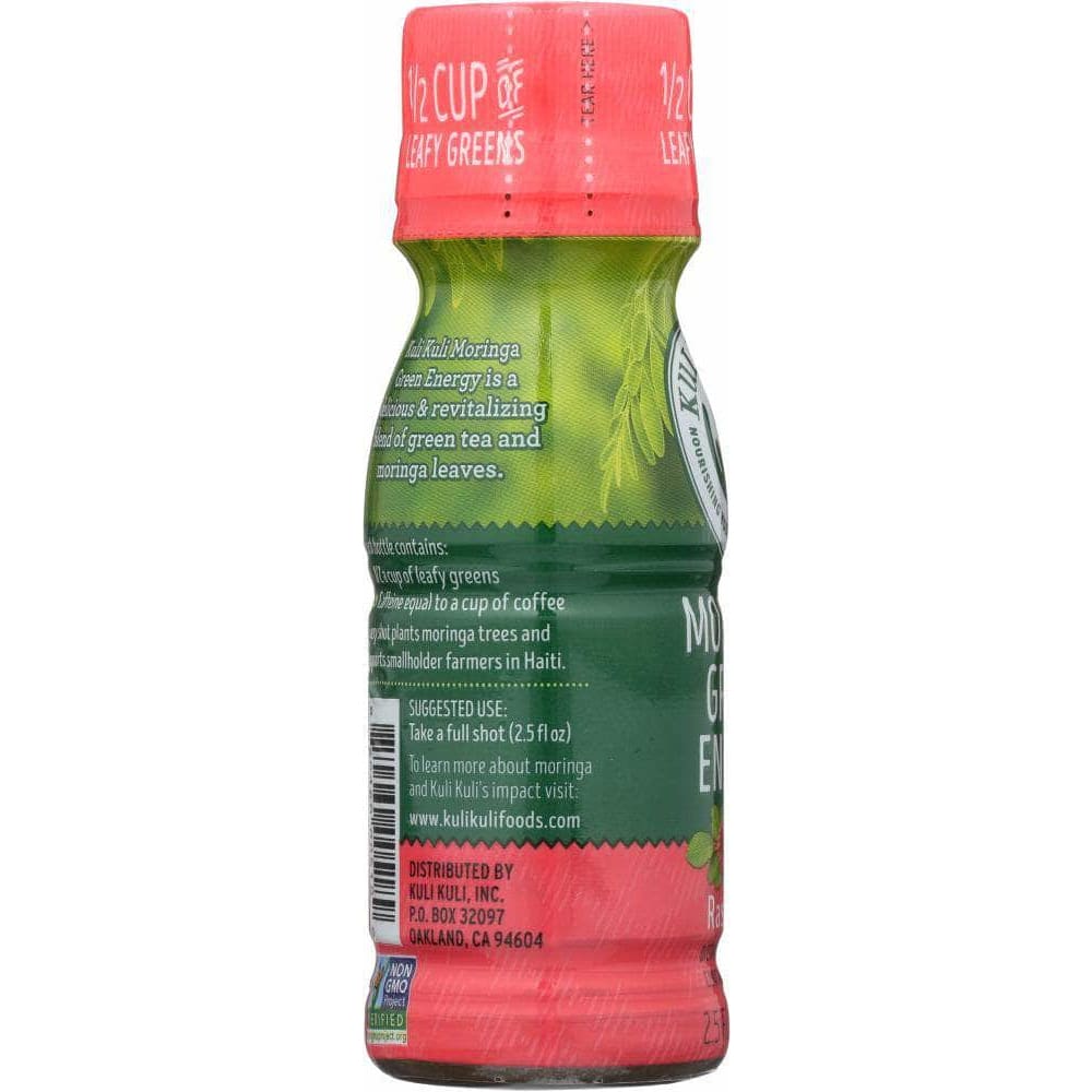 Kuli Kuli Kuli Kuli Mo Moringa Green Energy Shot Raspberry, 2.5 Oz