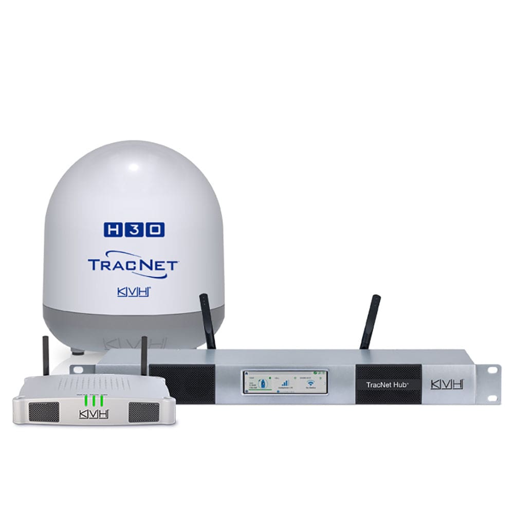 KVH TracNet™ H30 Ku-Band Antenna w/ TracNet Hub - Entertainment | Satellite Receivers - KVH