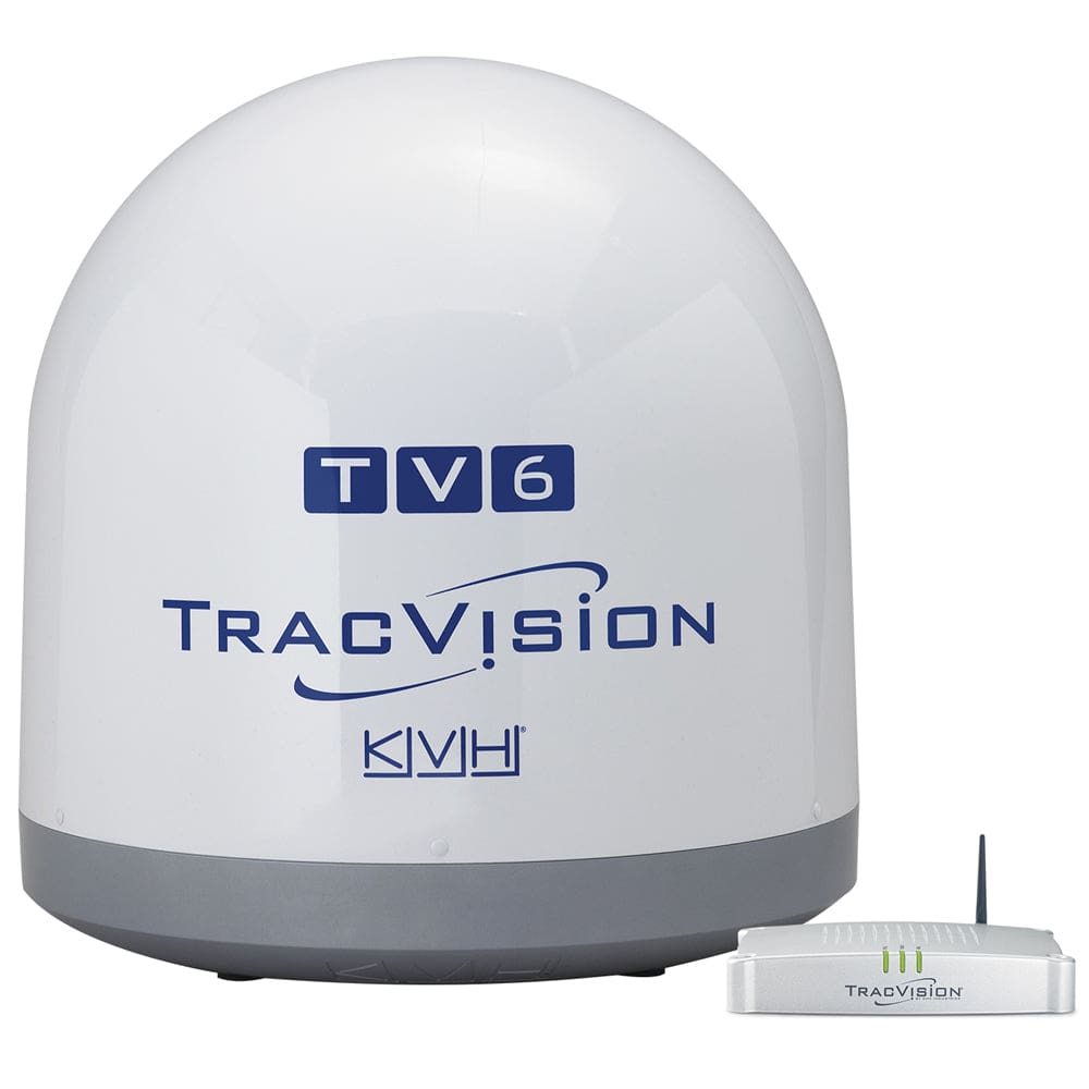 KVH TracVision TV6 w/ IP-Enabled TV-Hub & Linear Universal Quad-Output LNB w/ Autoskew & GPS - Entertainment | Satellite TV Antennas - KVH