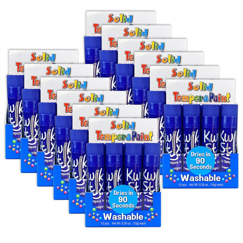 Kwik Stix Blue 12Pcs In Box - Paint - The Pencil Grip