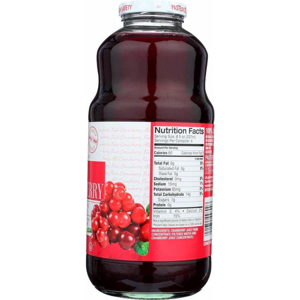 L&A L & A Juice All Cranberry Juice, 32 oz