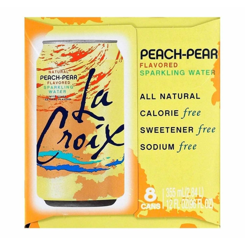 La Croix La Croix Water Sparkle Peach Pear 8 Pack, 96 oz