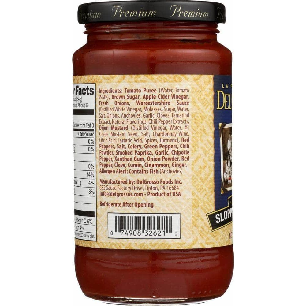 La Famiglia Delgrosso La Famiglia Delgrosso Joe Joes Sloppy Joe Sauce 14 Oz