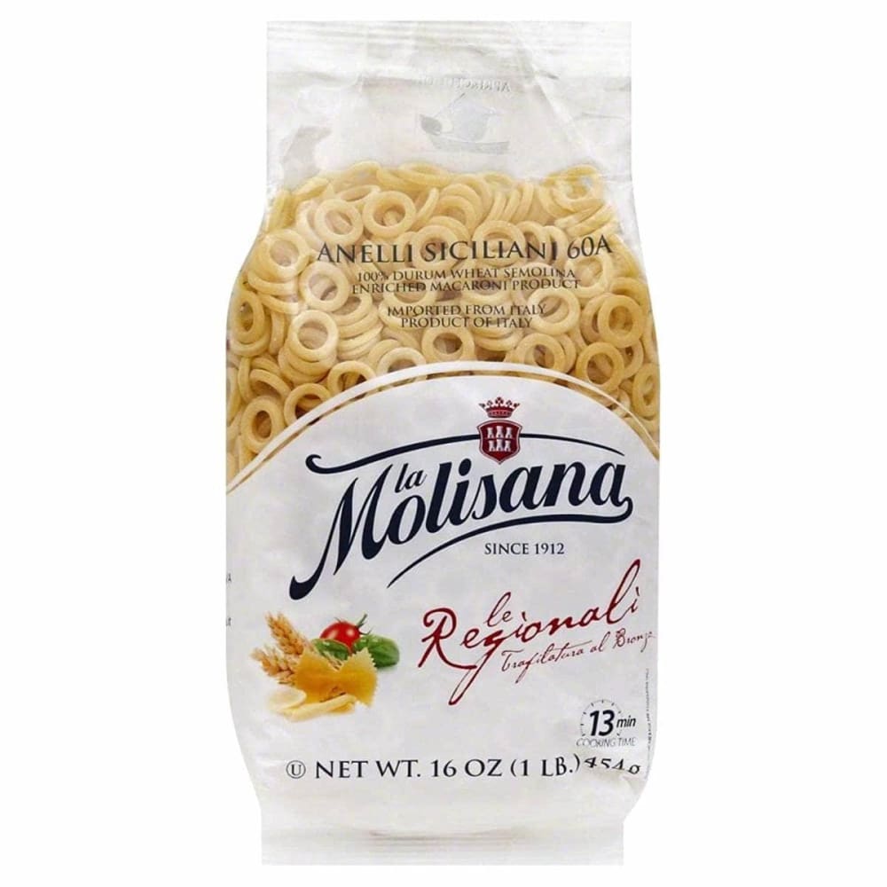 LA MOLISANA Grocery > Pantry > Pasta and Sauces LA MOLISANA Anellini Siciliani Pasta, 16 oz