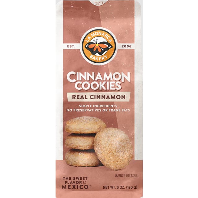 LA MONARCA BAKERY: Cinnamon Cookies 6 oz (Pack of 4) - Grocery > Snacks > Cookies - LA MONARCA BAKERY