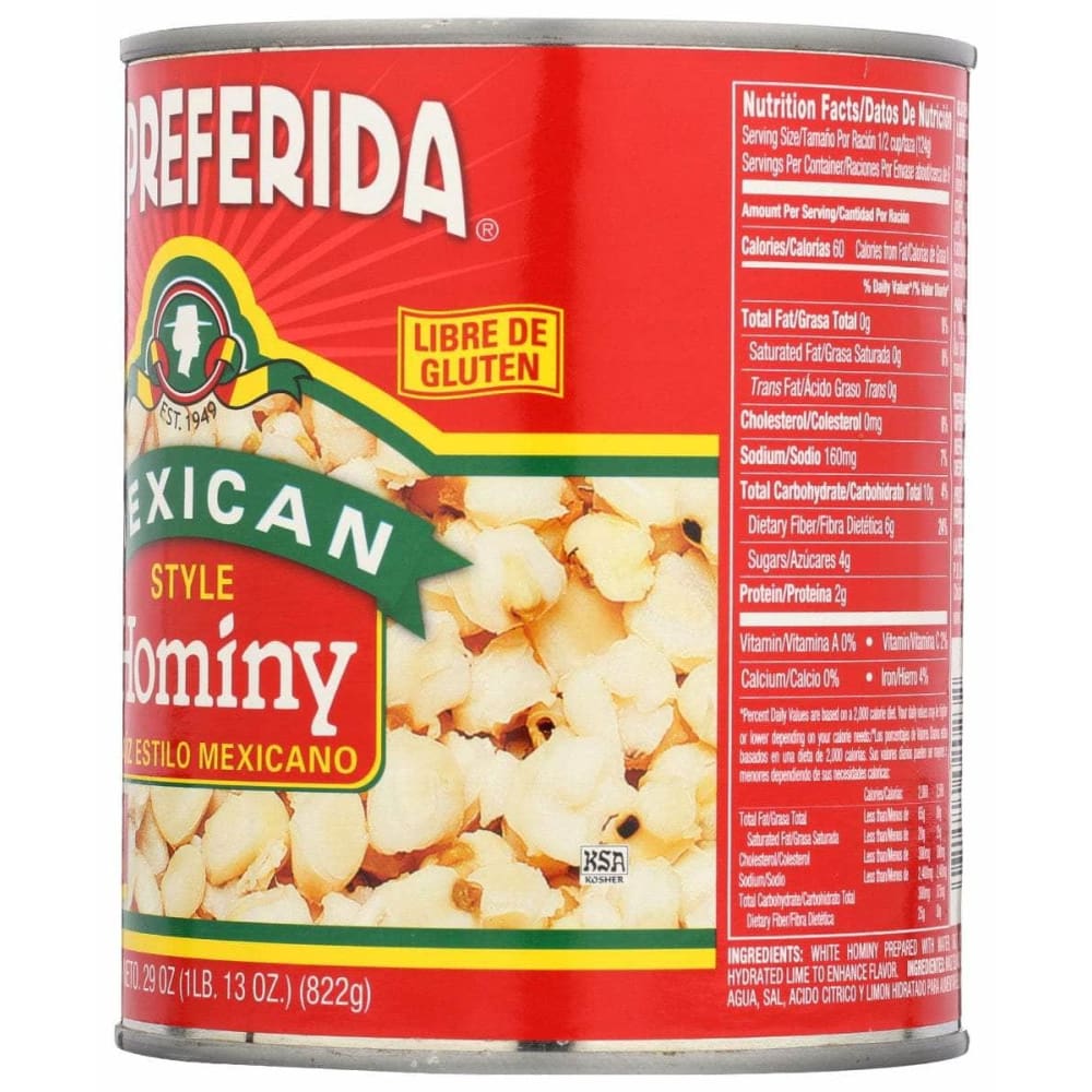 LA PREFERIDA La Preferida Bean Hominy Mexcn Style, 29 Oz