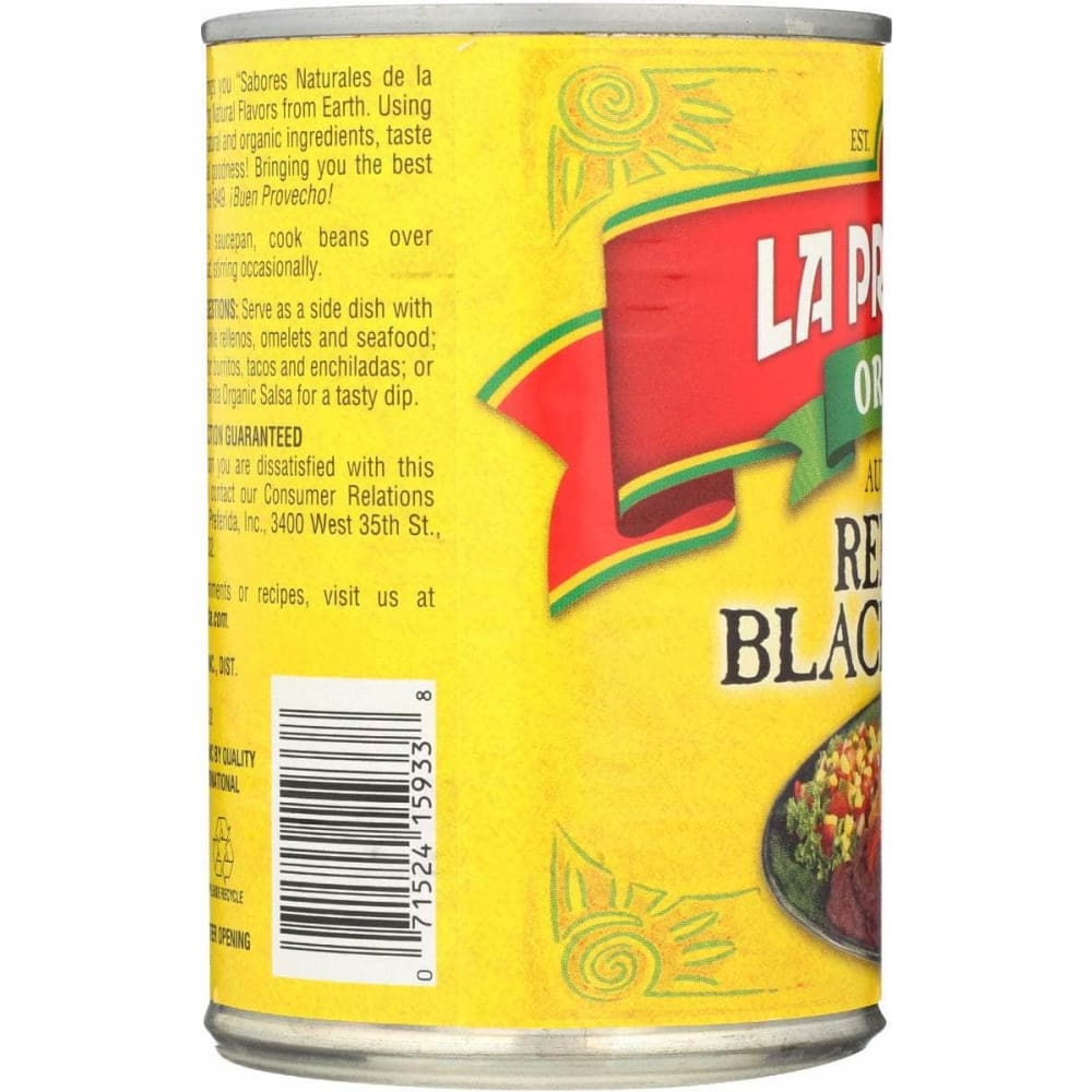 LA PREFERIDA La Preferida Bean Refried Black Org, 15 Oz