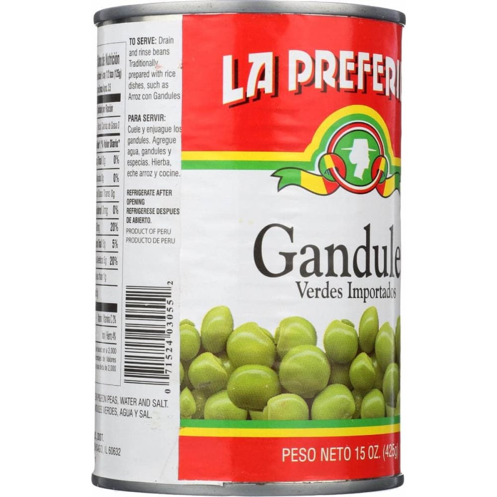 LA PREFERIDA La Preferida Pea Pigeon Grandule Verde, 15 Oz