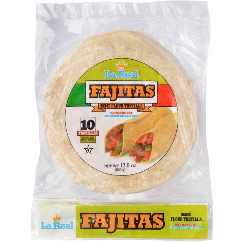 LA REAL Grocery > Cooking & Baking > Crusts, Shells, Stuffing LA REAL Fajitas Big Flour Tortilla, 17.5 oz