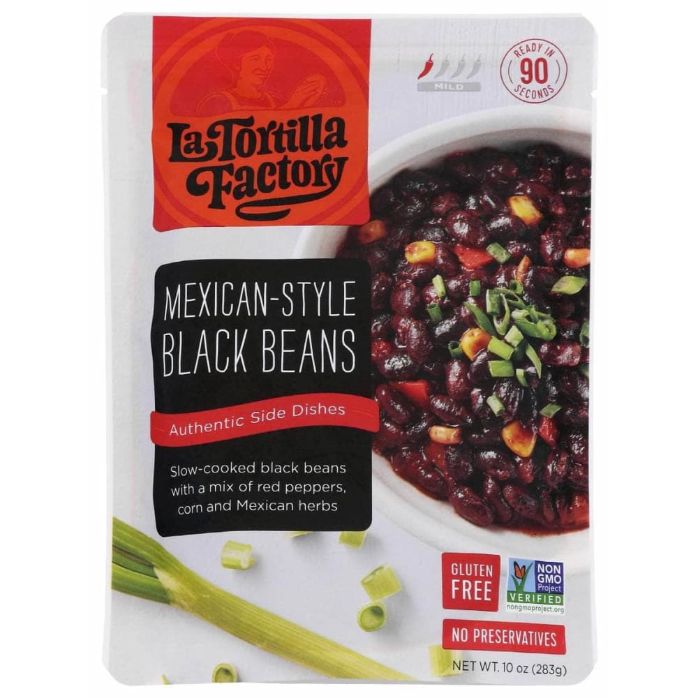 LA TORTILLA FACTORY Grocery > Pantry > Food LA TORTILLA FACTORY: Beans Black Mex Styl, 10 oz