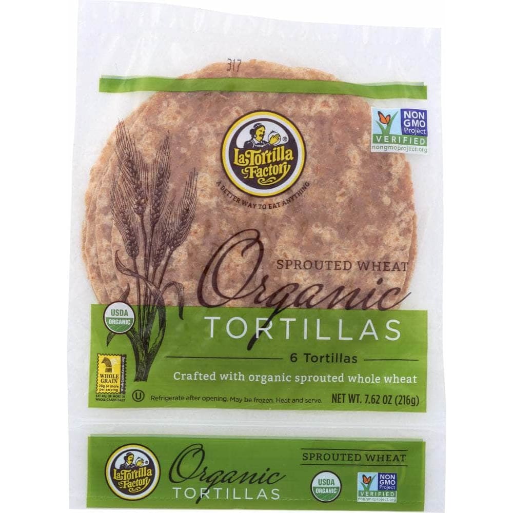 La Tortilla Factory La Tortilla Factory Sprouted Wheat Organic Tortillas, 7.62 oz