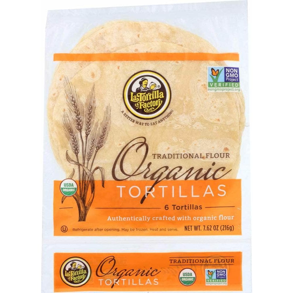 La Tortilla Factory La Tortilla Factory Traditional Flour Organic Tortillas, 7.62 oz