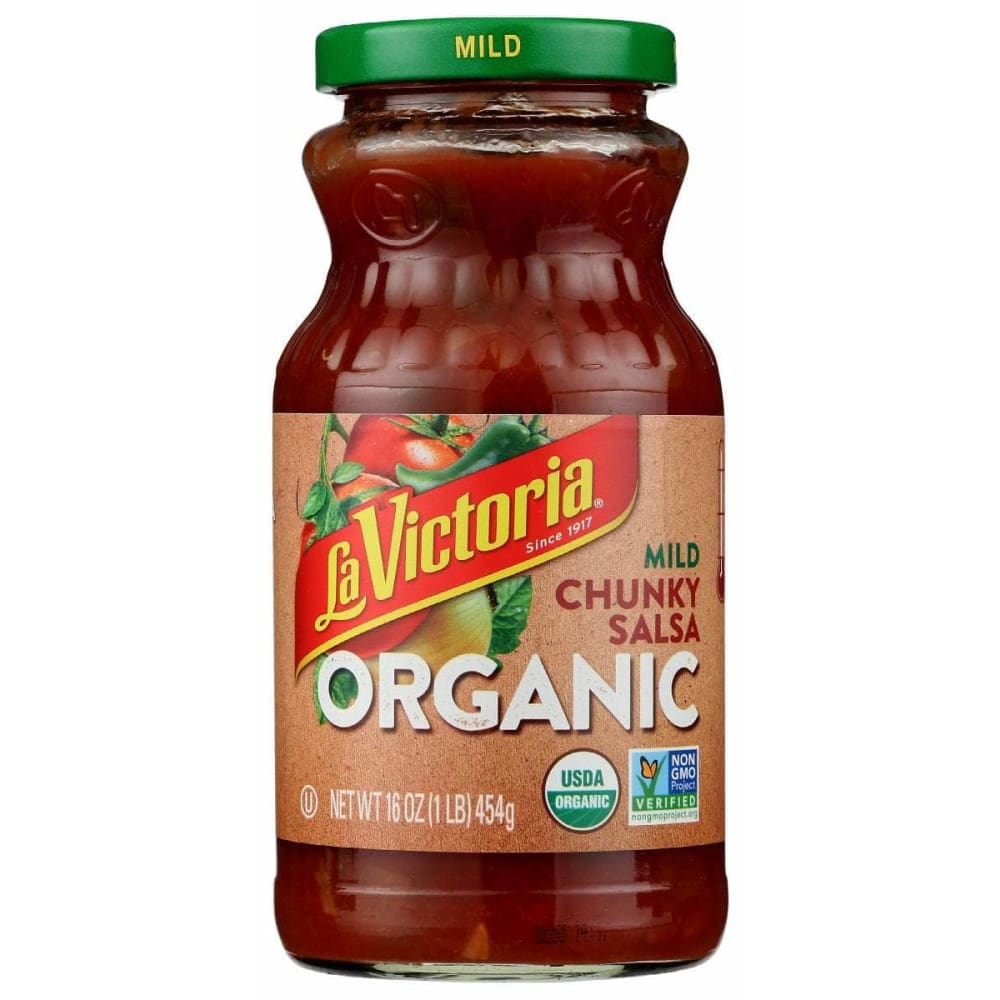 LA VICTORIA Grocery > Pantry > Condiments LA VICTORIA: Salsa T&C Mild Org, 16 oz