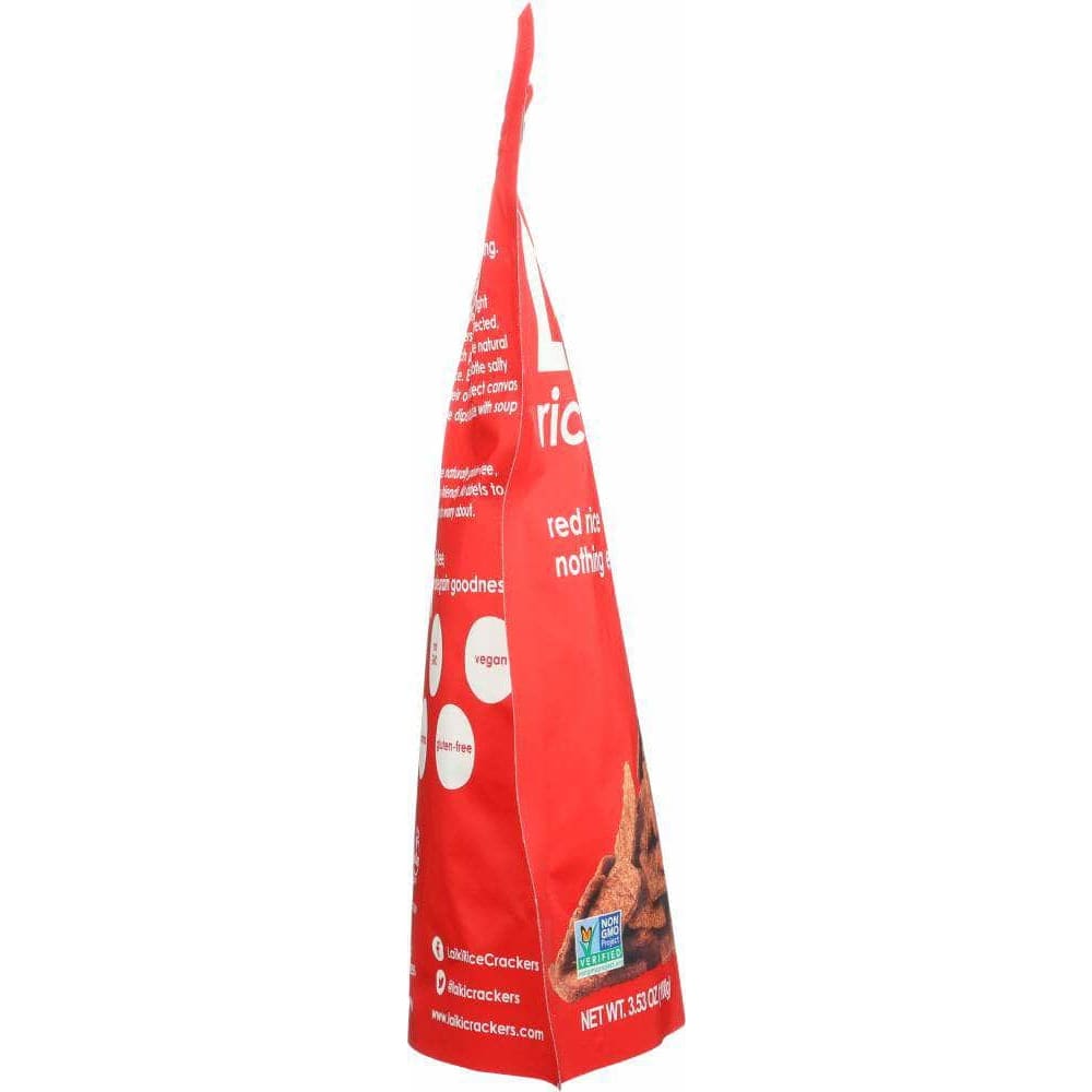 Laiki Laiki Crackers Red Rice, 3.53 oz