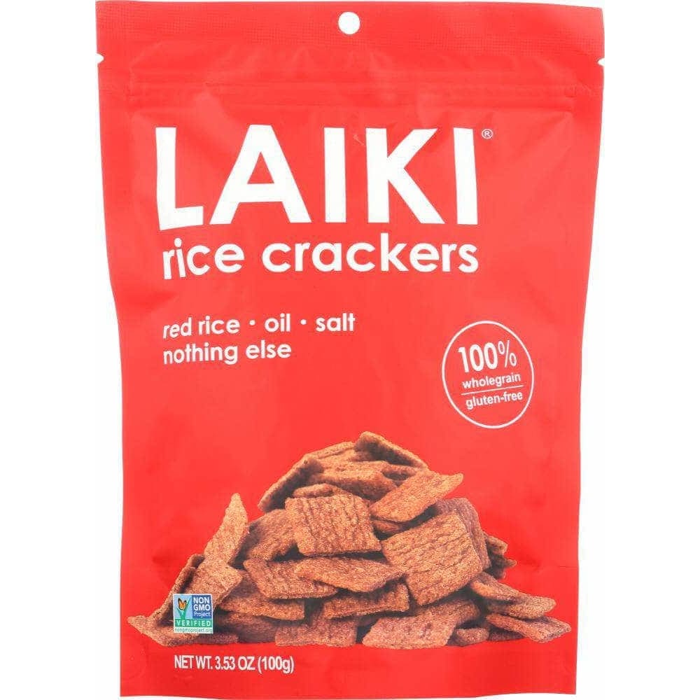 Laiki Laiki Crackers Red Rice, 3.53 oz