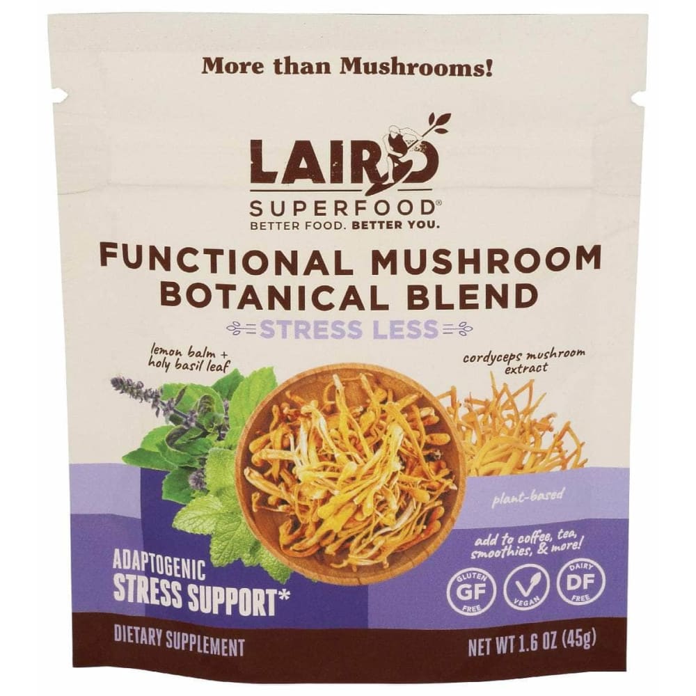 LAIRD SUPERFOOD Vitamins & Supplements > Food Supplements LAIRD SUPERFOOD: Stress Less Mushroom Blend, 1.6 oz