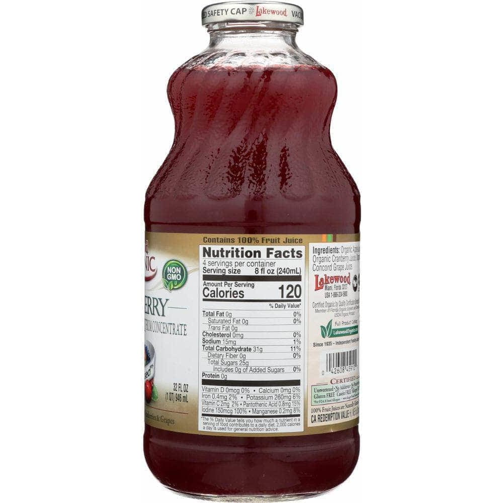 Lakewood Lakewood Organic Cranberry Juice Blend, 32 oz