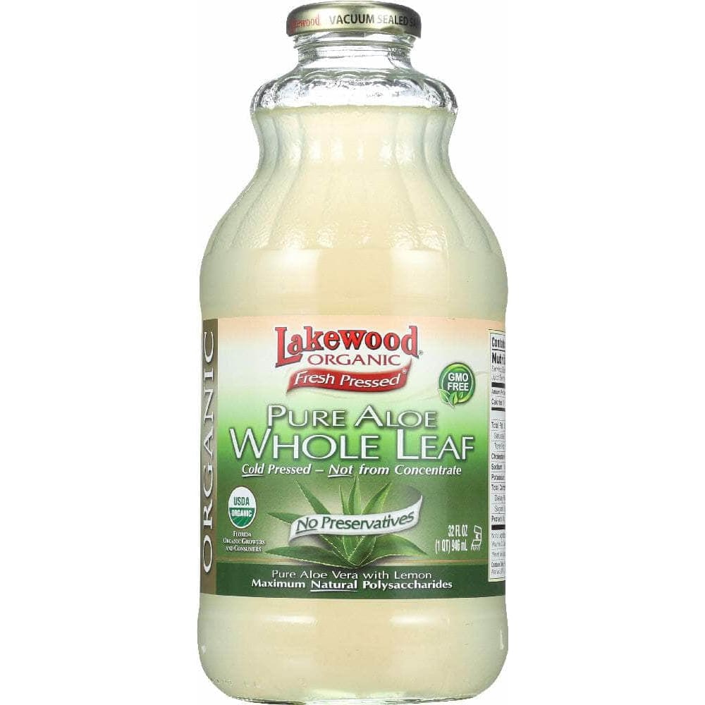 Lakewood Lakewood Organic Fresh Pressed Pure Aloe Whole Leaf Juice, 32 oz