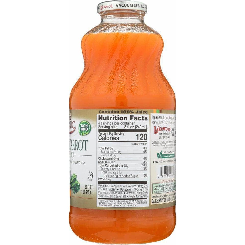 Lakewood Lakewood Organic Orange & Carrot Juice, 32 Oz