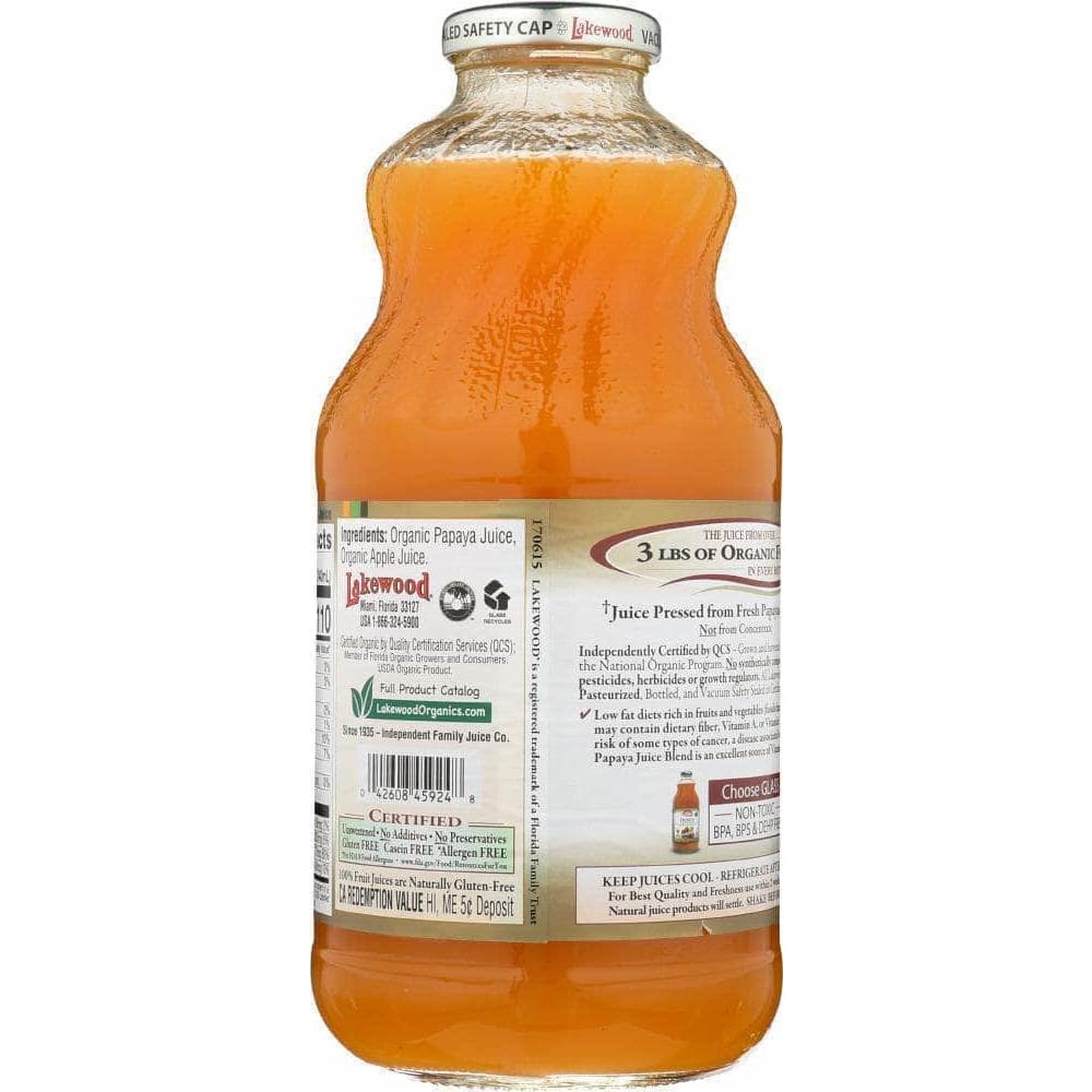 Lakewood Lakewood Organic Papaya 100% Juice Blend, 32 oz