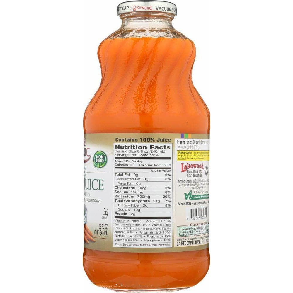 Lakewood Lakewood Organic Pure Carrot Juice, 32 oz
