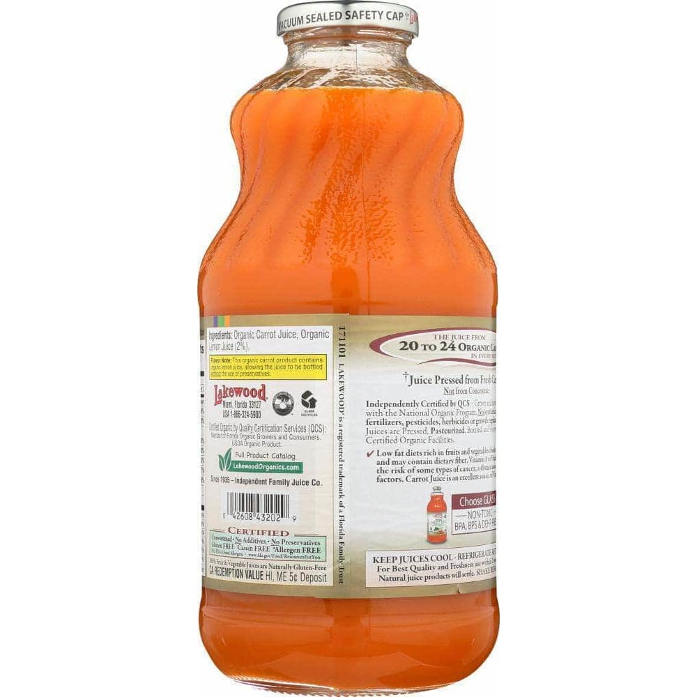 Lakewood Lakewood Organic Pure Carrot Juice, 32 oz