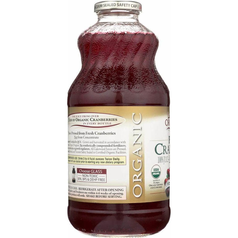 Lakewood Lakewood Organic Pure Cranberry Juice, 32 oz