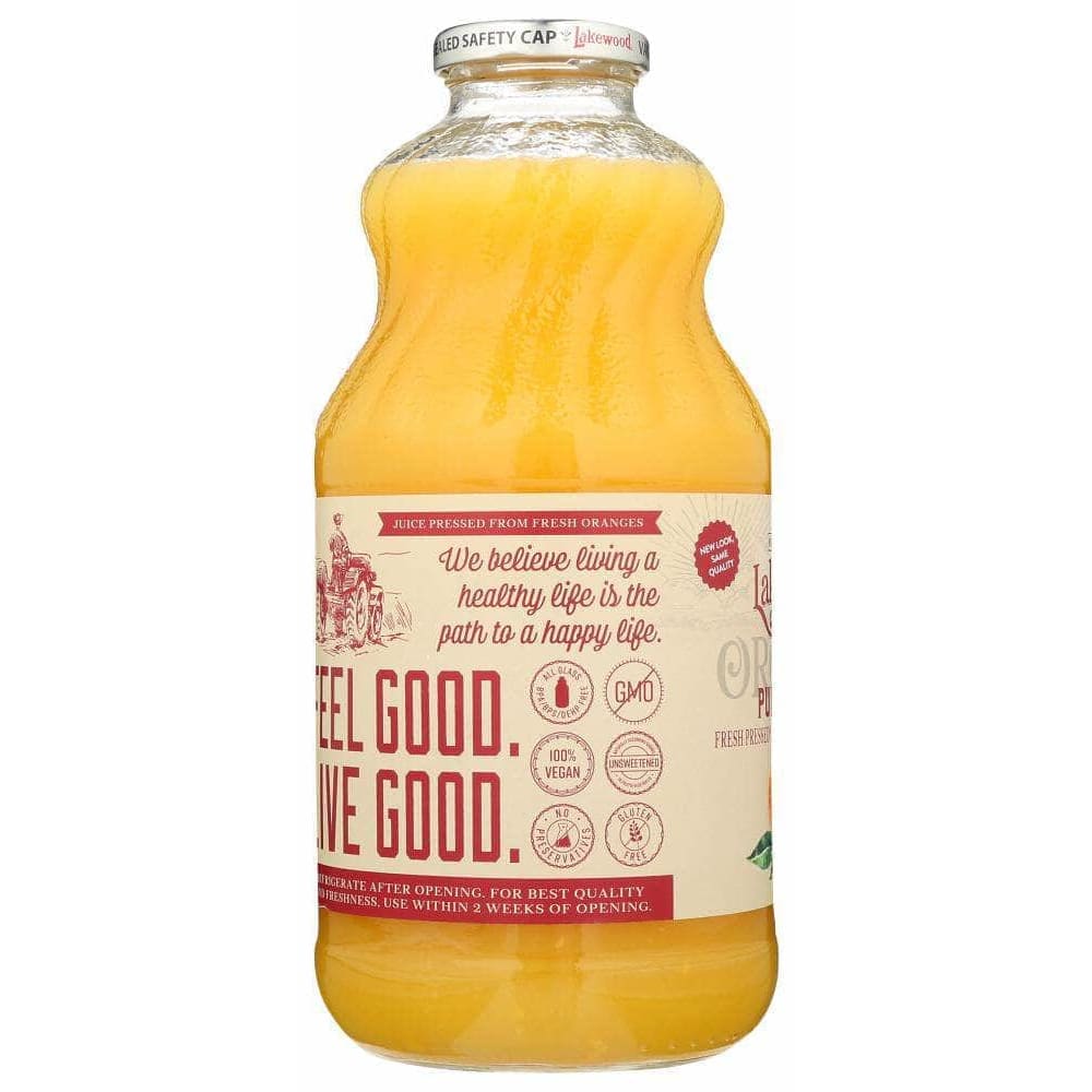 Lakewood Lakewood Organic Pure Orange Juice, 32 oz