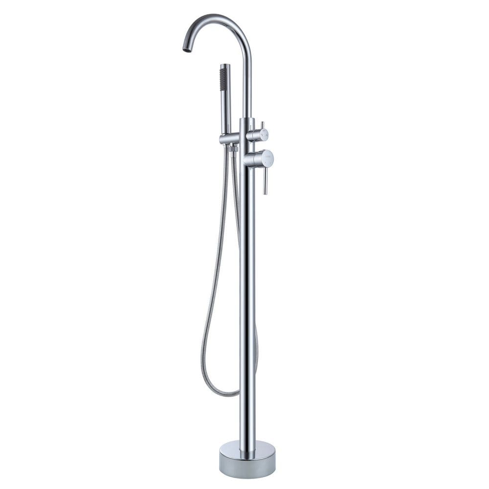 Lanbo Freestanding Floor Mounted Tub Filler with Handheld Shower - Showers & Shower Fixtures - Lanbo